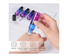 Load image into Gallery viewer, 10ML Glass Blue Purple Gradient Essential Oil Roller